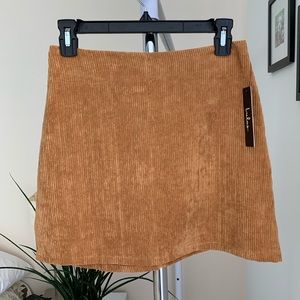 NWT Lulus Corduroy Skirt